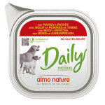 Almo nature daily avec b?uf et pommes de terre p�t�e pour chien 9 x 300 g