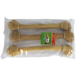 Brekz peau de boeuf - os � m�cher nou� pour chien 38 cm 3 pi�ces