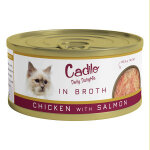 Cadilo daily delights - poulet avec saumon en bouillon pâtée pour chat (70 g) 1 paquet (6 x 70g) Cadilo daily delights - poulet avec saumon en bouillon pâtée pour chat (70 g) 1 paquet (6 x 70g)