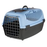 Cage de transport capri pour petit chien et chat - large bleu