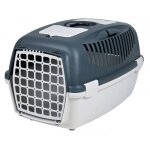 Cage de transport capri pour petit chien et chat - large gris