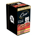 Cesar classic mix multipack pte en barquettes pour chien (150 g) 1 paquet (24 x 150 g)