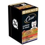 Cesar cuisine pte en sauce multipack en barquettes pour chien (150 g) 1 paquet (24 x 150 g)