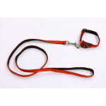 Collier en nylon doubl� avec une sangle de 15mm x 120cm noir