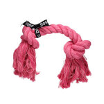 Corde en coton rose pour chien 40 cm