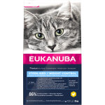 Eukanuba adult sterilised / weight control au poulet pour chat 10 kg