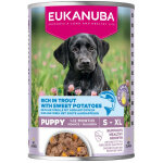 Eukanuba puppy avec truite et patate douce p�t�e pour chiot 1 lot (6 x 400 g)