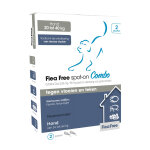 Flea free spot - on combo pour chiens de 20 - 40 kg 4 pipettes Flea free spot - on combo pour chiens de 20 - 40 kg 4 pipettes