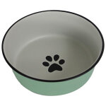 Gamelle en inox vert menthe pour chien et chat 16 cm