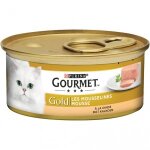 Gourmet gold mousse � la dinde pour chat 1 lot (24 x 85 g)
