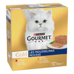 Gourmet gold mousse thon foie dinde boeuf pte pour chat (85 g) 96 x 85 g