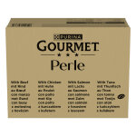 Gourmet perle p�t�e au b?uf, au poulet, au saumon et au thon pour chat (multipack) 96 x 85 g