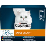Gourmet perle sauce delight au got de boeuf / poulet / thon / saumon 12x85g 4 botes (48 x 85 g)