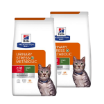 Hill's prescription diet c / d multicare stress urinary + metabolic au poulet pour chat 2 x 8 kg