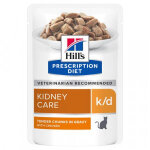 Hill's prescription diet k / d kidney care sachet repas au poulet pour chat 1 bo�te (12 x 85 g)