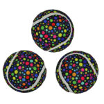 Jouet balle de tennis dots pour chien par ensemble