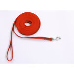 Laisse longue antid�rapante 20mm x 10 m�tres rouge