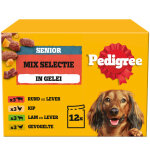 Pedigree senior mix s�lection p�t�e en g�l�e pour chien multipack sachets 1 bo�te (12 x 100 g)