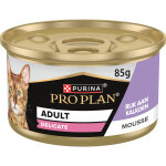 Pro plan adult delicate digestion mousse � la dinde p�t�e pour chat 24 x 85 g