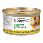 Purina gourmet nature's creations bouch�es au poulet, �pinards, tomates pour chat (24x85g) 1 lot (24 ...
