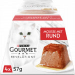 Purina gourmet revelations mousseline au boeuf pour chat (57 gr) 3 lots (12 x 57 g)
