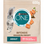 Purina one adult sans c�r�ales au saumon pour chat 600 g
