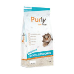 Purly clumping white liti�re de bentonite pour chat - sensitive 10 litres