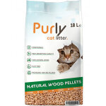 Purly granuls de bois litire pour chat 18 litres