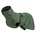 Rukka - medea x bathrobe peignoir vert olive pour chien xxs