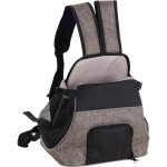 Sac de transport ventral taupe xanty pour chat et petit chien une pi�ce