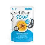 Schesir cat soup au thon avec calamars pour chat (sachets) 1 bote (12 x 40 g)