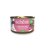 Schesir thon avec jambon (g�l�e) p�t�e pour chat (bo�te) 1 lot (12 x 85 g)