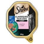 Sheba classics au saumon p�t�e pour chat (barquettes 85 g) 22 x 85 g