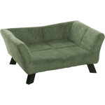 Sofa damario canap� rectangulaire vert pour chien et chat une pi�ce