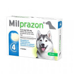 Vermifuge pour chien milprazon 5 - 75 kg 4 comprims