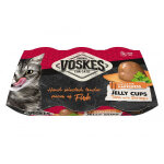 Voskes coupe de gele au thon et aux crevettes pour chat (6x25 g) 2 lots ( 12 x 25 g)