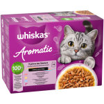 Whiskas 1 + aromatic fusion des saveurs en sauce p�t�e pour chat multipack (sachets 85 g) 2 paquets (24 ...