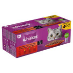 Whiskas 1 + selection classique en sauce p�t�e pour chat multipack sachets 1 paquet (40 x 85 g)