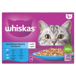 Whiskas 1 + s�lection de poissons en gel�e p�t�e pour chat multipack (85 g) 1 paquet (40 x 85 g)