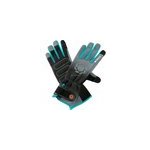 11540 - 20 gant de protection gants de jardin noir, bleu, gris coton, elastane, nylon, polyester, polyur�thane ...