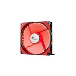 L - 12025 boitier pc ventilateur 12 cm noir, rouge, ventilateur de botier
