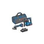 2 - tlg. kit 18v batterie, set d''outils