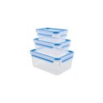 508566 boîte hermétique alimentaire rectangulaire régler transparent 3 pièce(s) 508566 boîte hermétique alimentaire rectangulaire régler transparent 3 pièce(s)