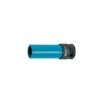 903slg - 17 douille  choc bleu, cls mixtes  cliquet