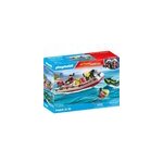 Action de la ville - bateau - pompe avec embarcation, jouets de construction