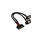 Adaptateur d''alimentation sata y 90 degres, 0, 20 m, c�ble en y