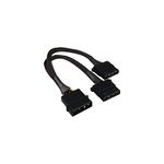 Adaptateur d''alimentation y 4p molex, 0, 15 m, c�ble en y