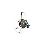 Aquaroll l easy chariot sur roues manuel noir, bleu, orange, enrouleur transportable Aquaroll l easy chariot sur roues manuel noir, bleu, orange, enrouleur transportable