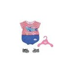 Baby born bath pyjama bleu avec chaussures 43cm, accessoires de poupée Baby born bath pyjama bleu avec chaussures 43cm, accessoires de poupée