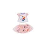 Baby born tutu dress unicorn 43cm, accessoires de poup�e